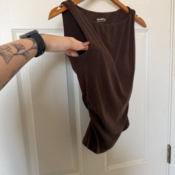 OGL Move - Boat Neck Brami Tank Top (S, Brown) - Picture 6 of 10